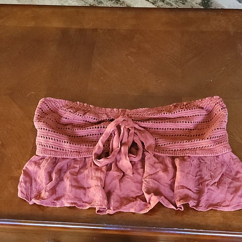 American Eagle strapless crop top